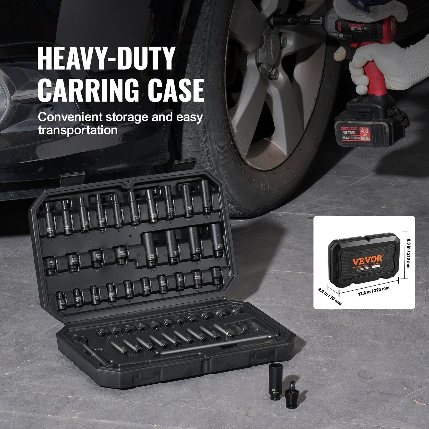 Impact Socket Set Deep Shallow Socket