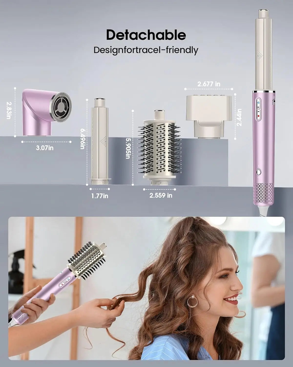 Air Wrap Hair Style Hair Dryer Brush Curler