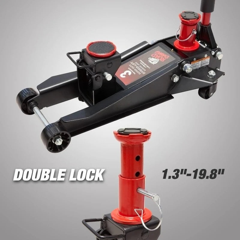 HD Hydraulic Professional Grade Foldable Floor Jack