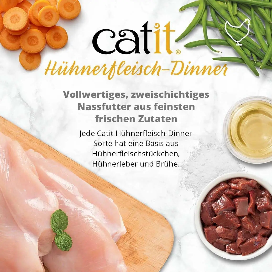 Hydrating Wet Cat Food with Chicken, Salmon & Carrot