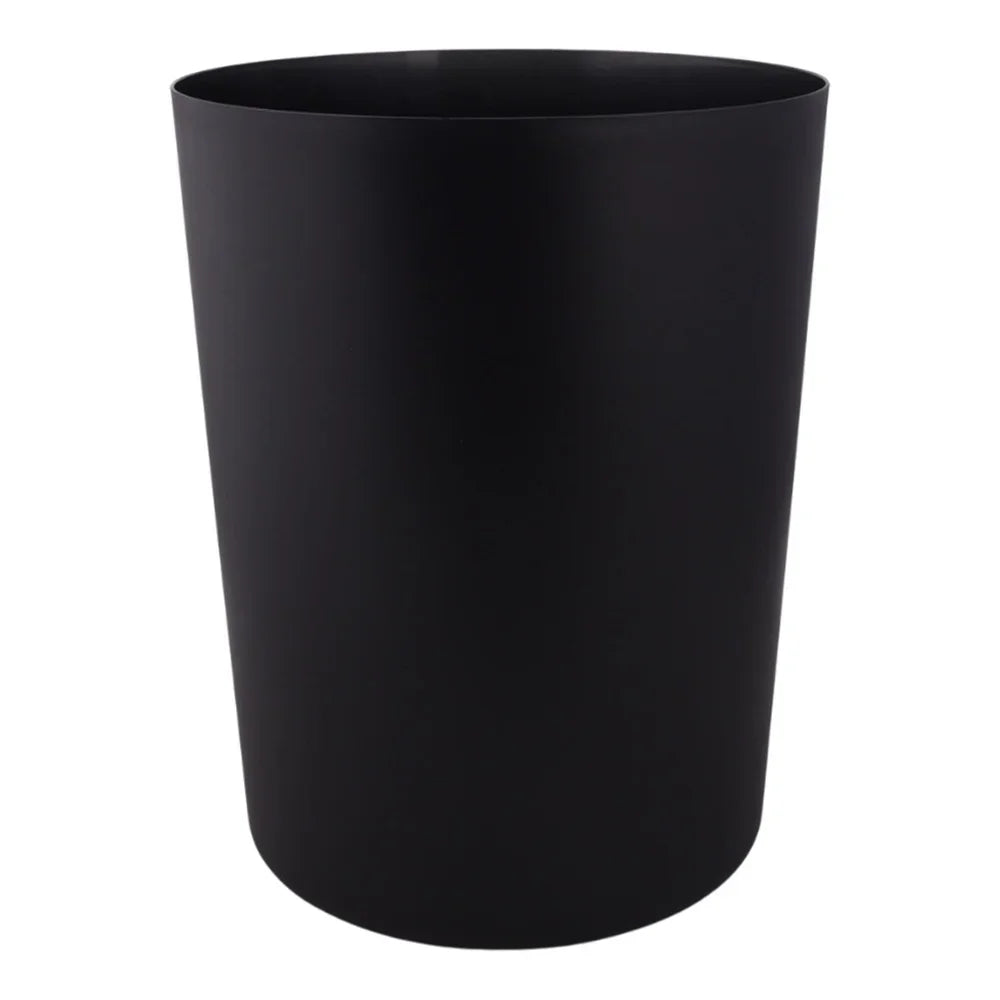 2 Pack 5 Gallon Black Plastic Wastebasket