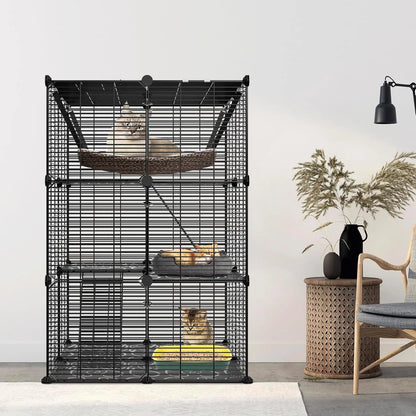 3-Tier Cat Cage Indoor Cat Enclosures