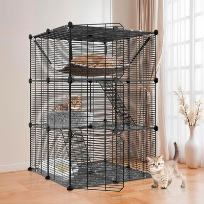 3-Tier Cat Cage Indoor Cat Enclosures