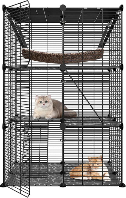 3-Tier Cat Cage Indoor Cat Enclosures