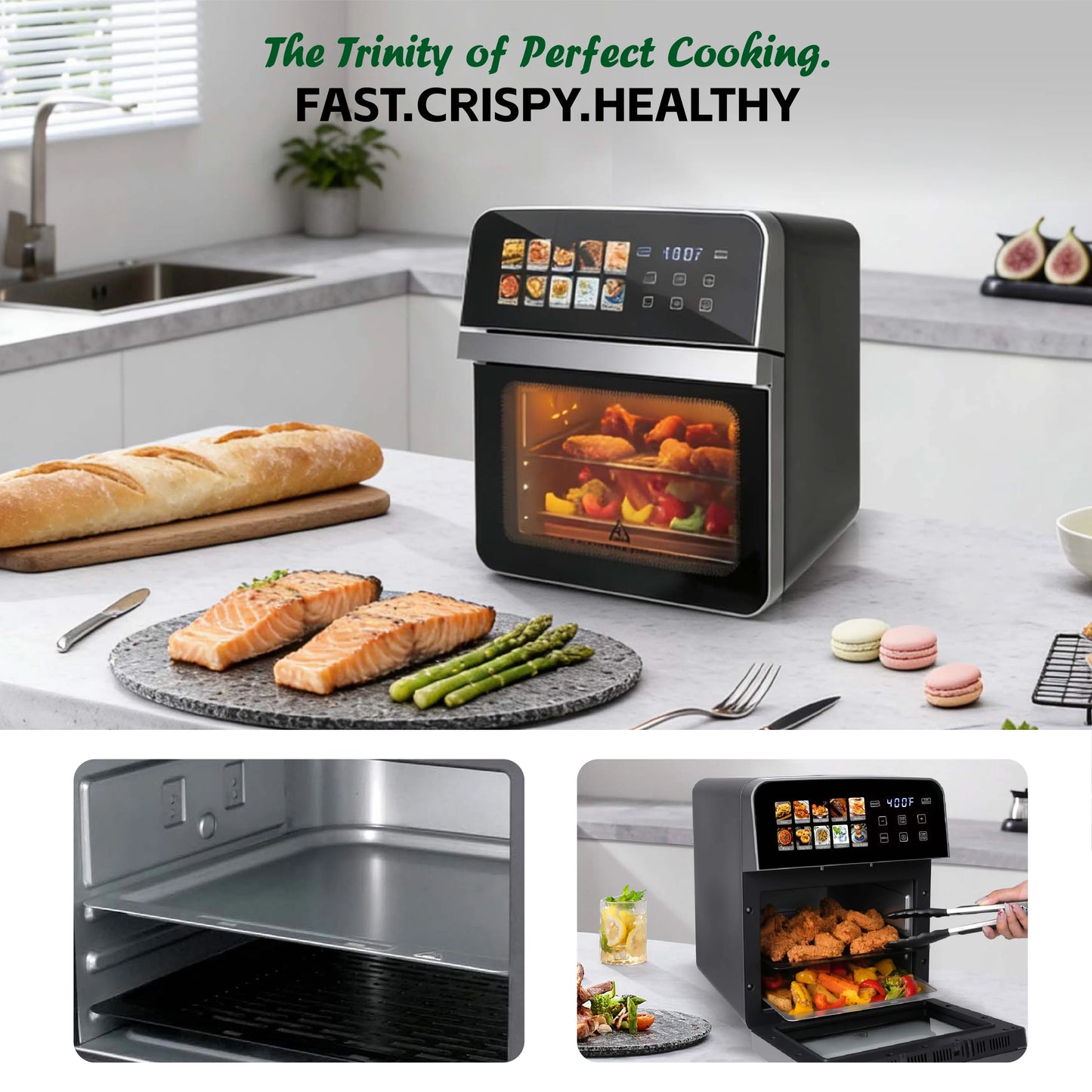 10QT Air Fryer Toaster Oven Combo
