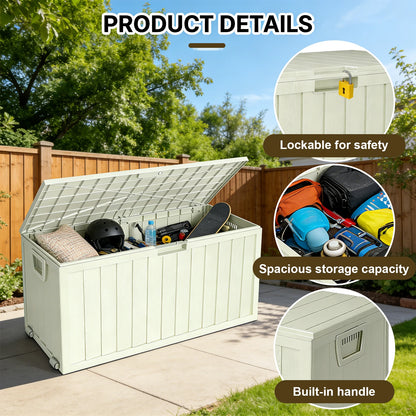 75 Gallon Resin Outdoor Waterproof Deck Box