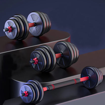 5-44lbs Adjustable Dumbbell to Barbell Set,