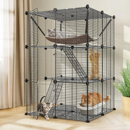 3-Tier Cat Cage Indoor Cat Enclosures