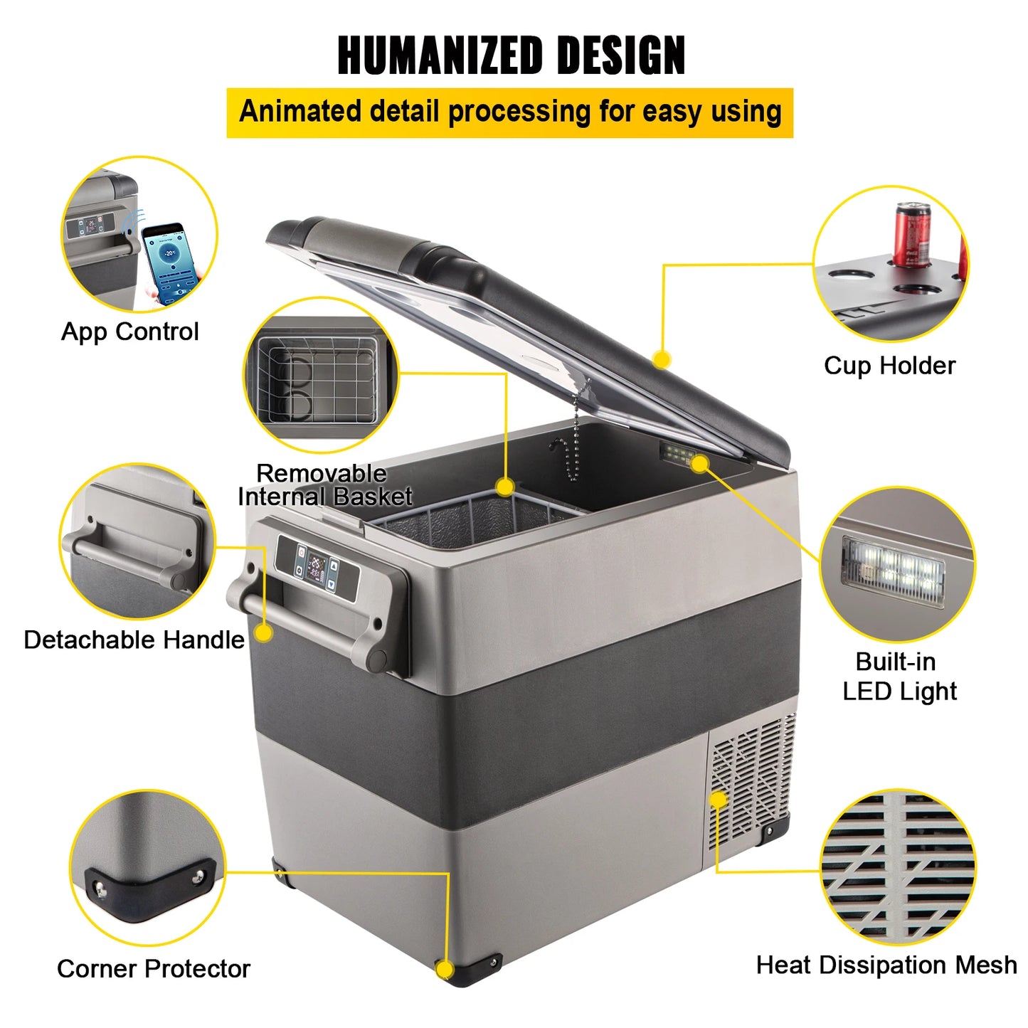 Car Refrigerator Mini Fridge Freezer