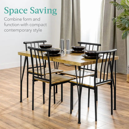 5Piece Modern Rectangular Dining Table