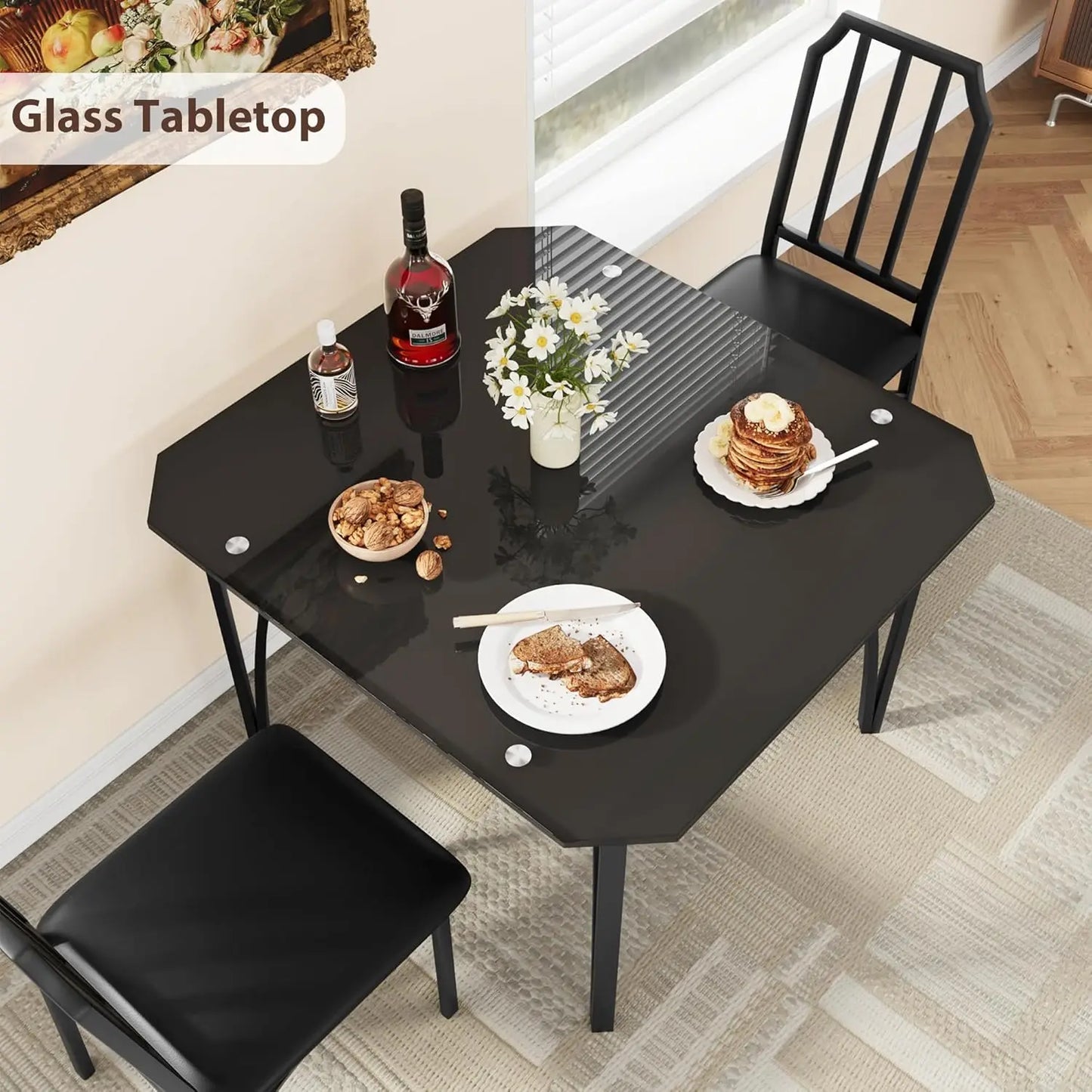 Kitchen Table and Chairs with Padded Seats