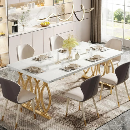 Modern Dining 63" Large Kitchen Table