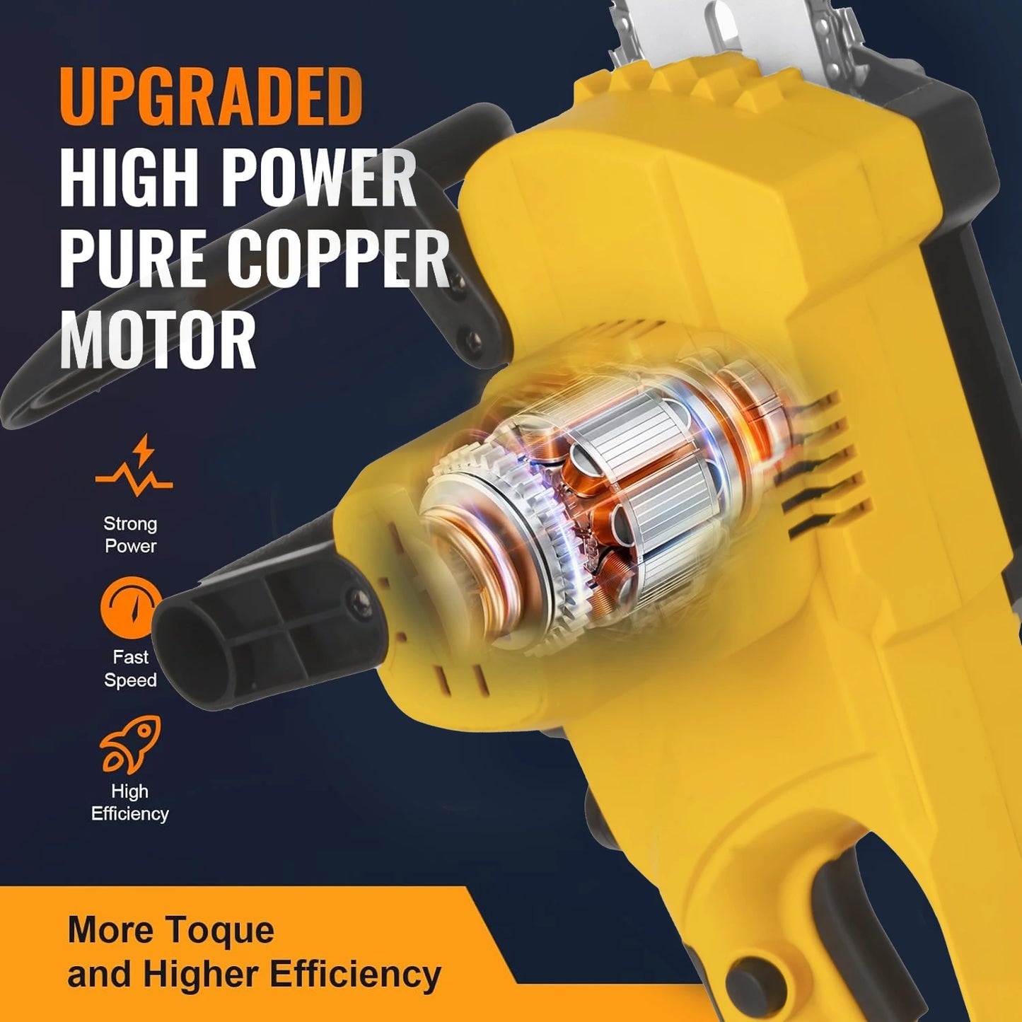 12 Inch Chainsaw Handheld Two Batteries