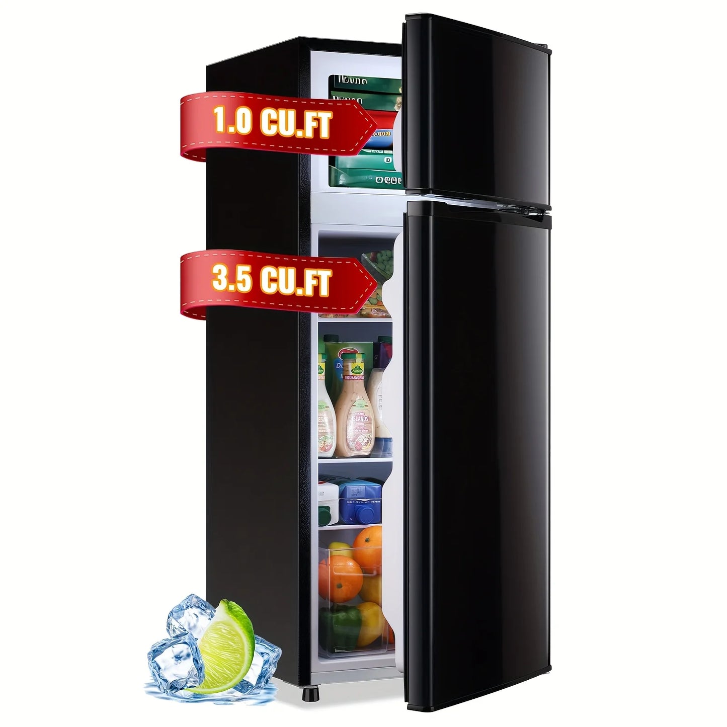 2.5/3.5/4.5 Cu.Ft Mini Fridge with Freezer,