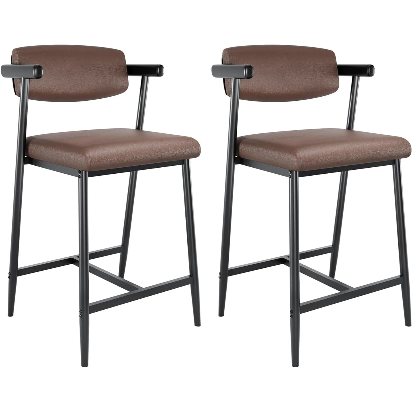 2PCS Counter Height Bar Stools