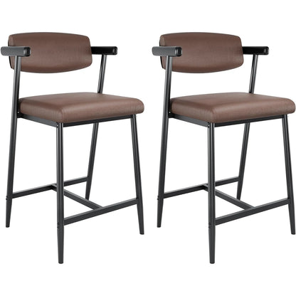 2PCS Counter Height Bar Stools