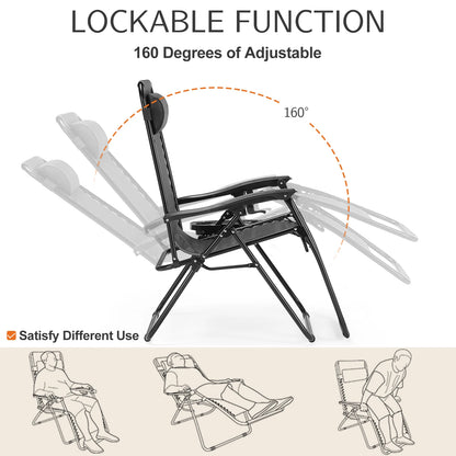 Set of 2 Portable Lounge Chair
