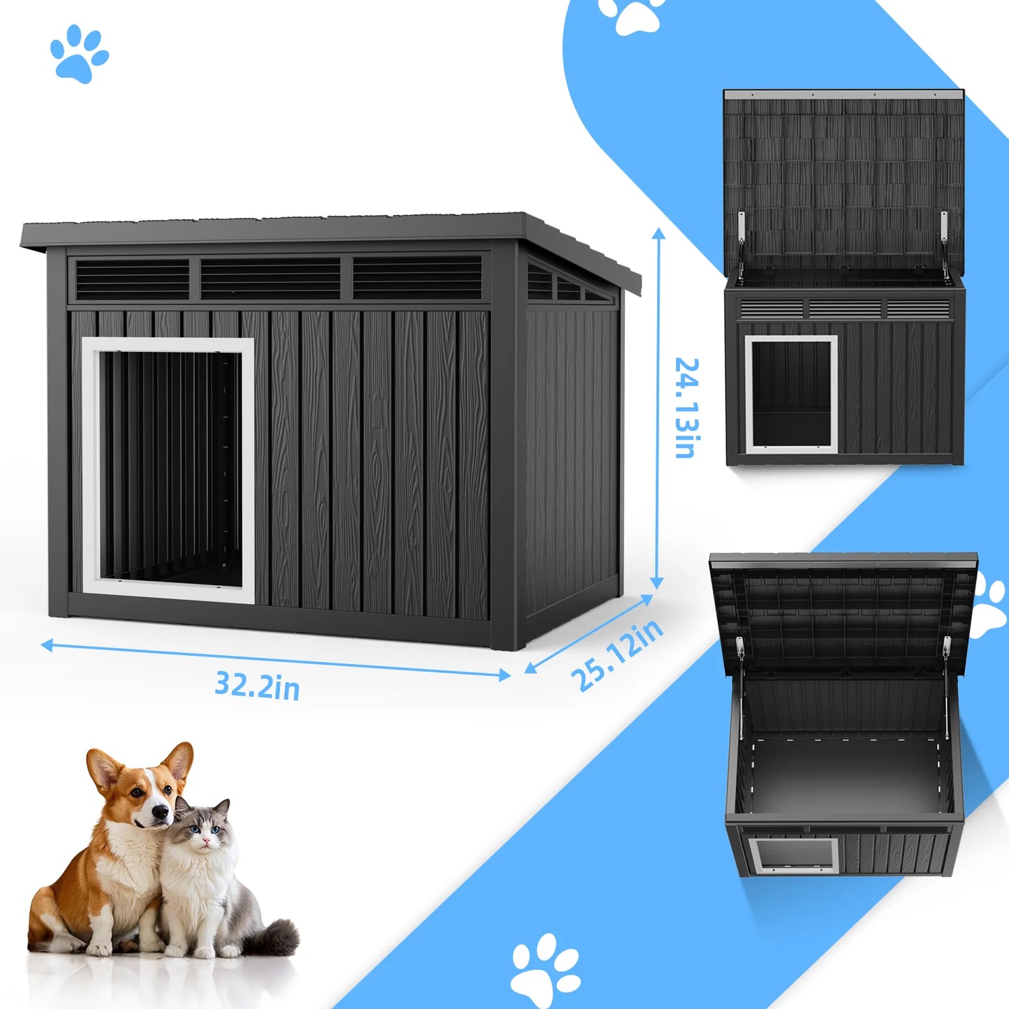Waterproof Outdoor Insulated Dog Kennel
