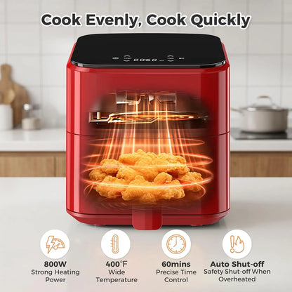 3QT Air Fryer, with Digital Touch Panel