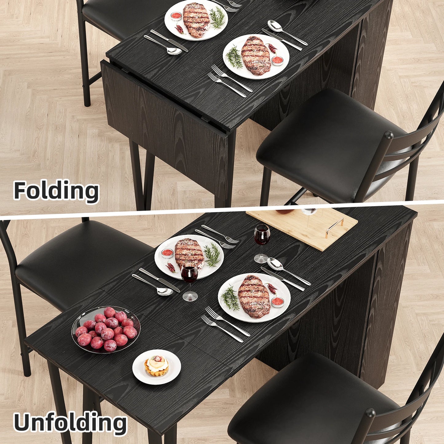 Farmhouse Bar Table and Chairs Set