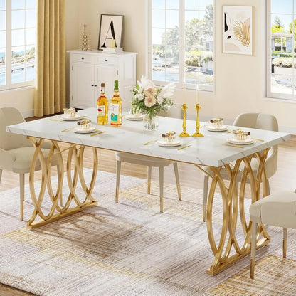 Modern Dining 63" Large Kitchen Table