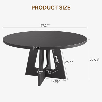 47-Inch Large Wooden Kitchen Table