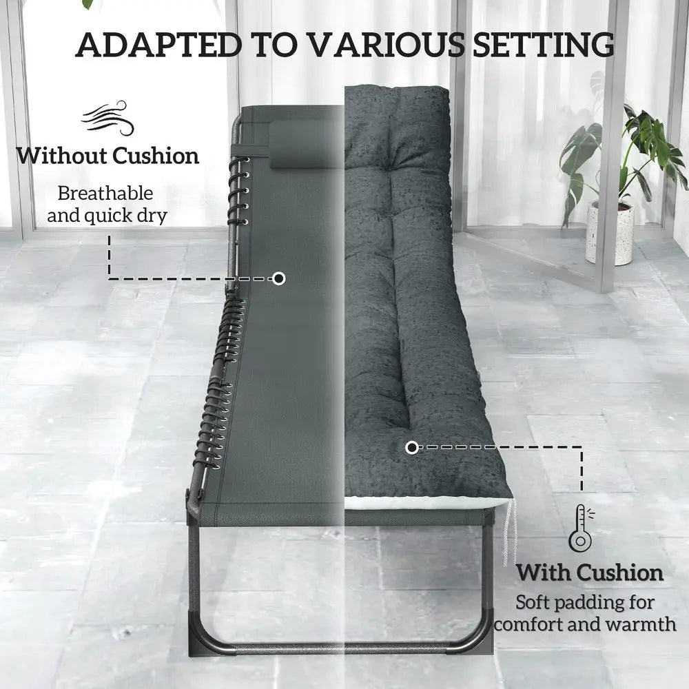 Chaise Lounge Chair Outdoor Set of 2