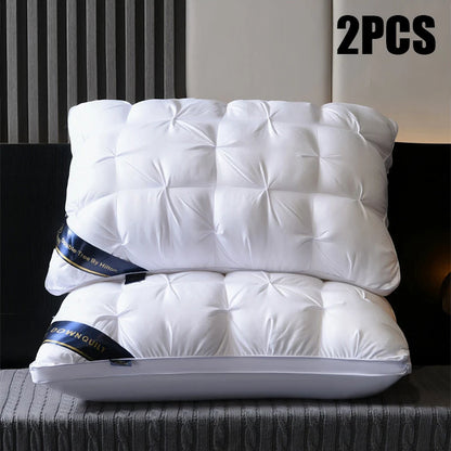 2-Piece Sleep Pillow Set, Soft Hotel Pillows
