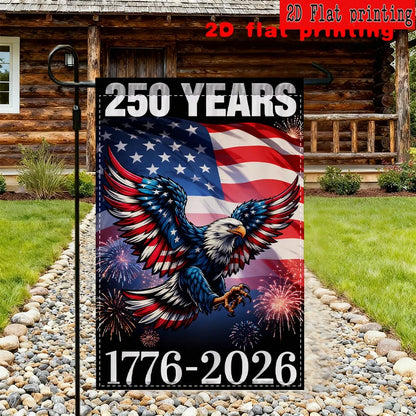 250 Years, American Eagle US Flag, Double-Sided