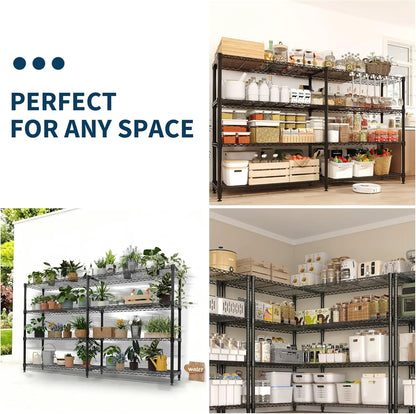 Heavy Duty Metal Shelving Unit 4-Tier