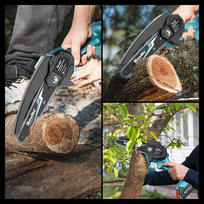 6-inch Cordless Mini Chainsaw Electric