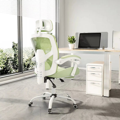 Reclining Rocking Gaming Chair Swivel Rolling  Lumbar