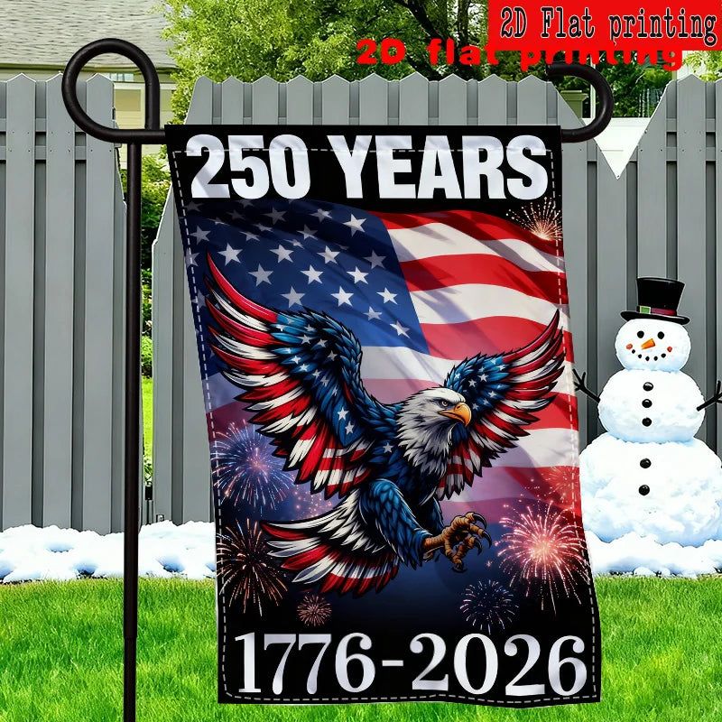 250 Years, American Eagle US Flag, Double-Sided