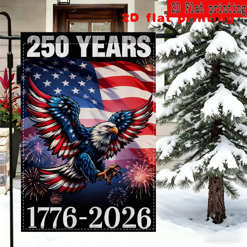 250 Years, American Eagle US Flag, Double-Sided