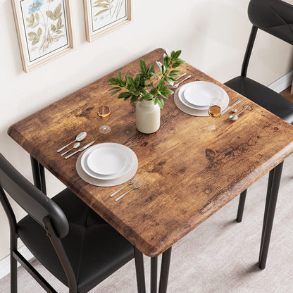 Dining Table for 2 with Upholstered Chairs