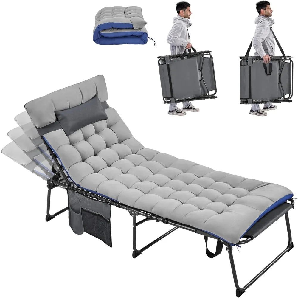 5 Position Outdoor Chaise Lounge Chair