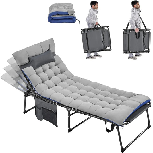 5 Position Outdoor Chaise Lounge Chair