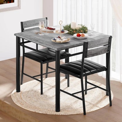 Small Kitchen Table with Upholstered Chairs