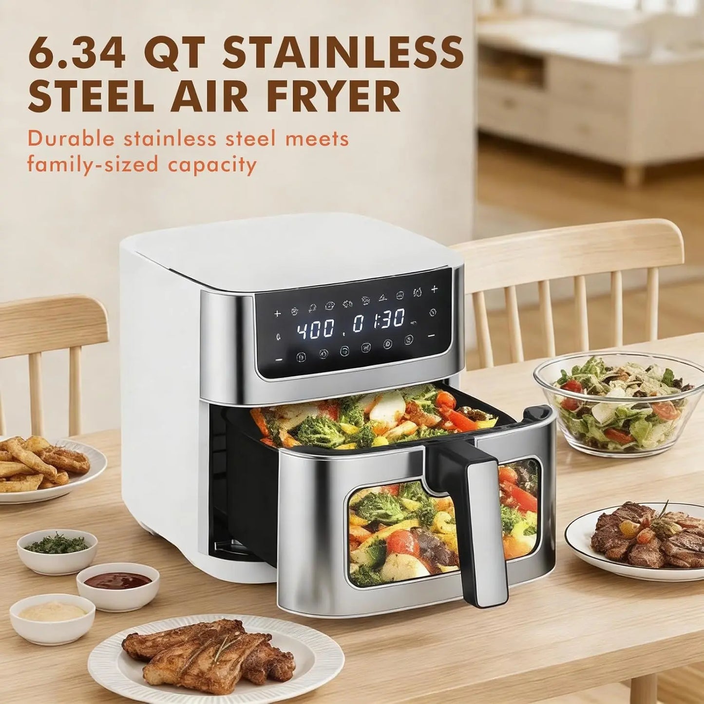 6.34QT Air Fryer with Window