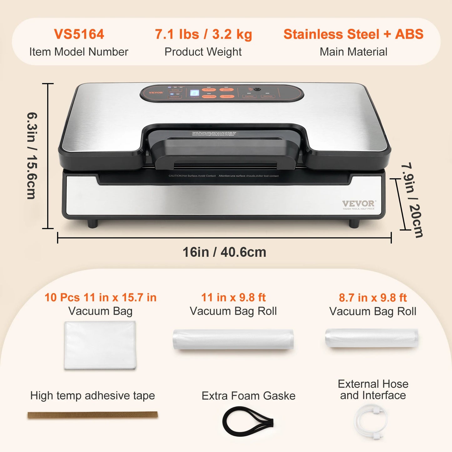 Commercial Vacuum Sealer for Home Kitchen