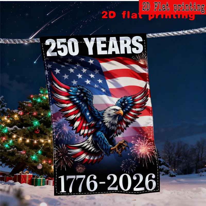 250 Years, American Eagle US Flag, Double-Sided