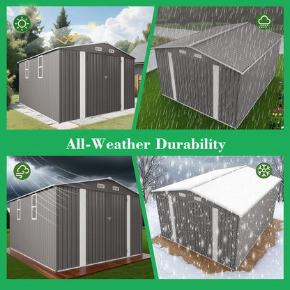 10x12FT Outdoor Storage Shed  Metal