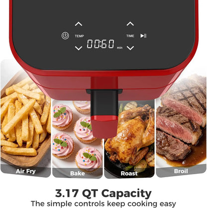 3QT Air Fryer, with Digital Touch Panel