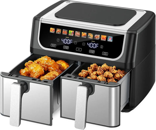 Dual Basket Air Fryer, 9.5 Quart