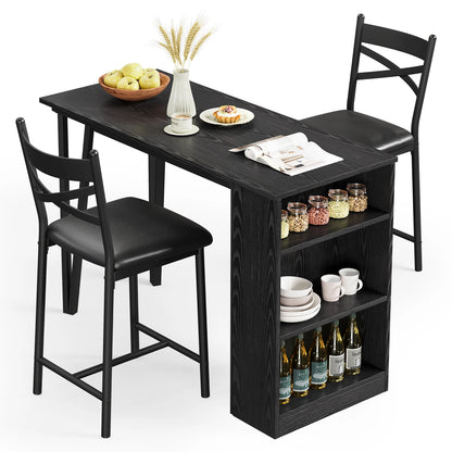 Farmhouse Bar Table and Chairs Set