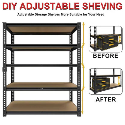 3050 LB Metal Storage Racks Extra Wide 40"