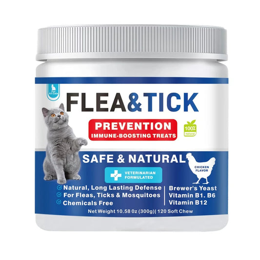 Cat Flea &Tick Control Chews Coat, Health Support