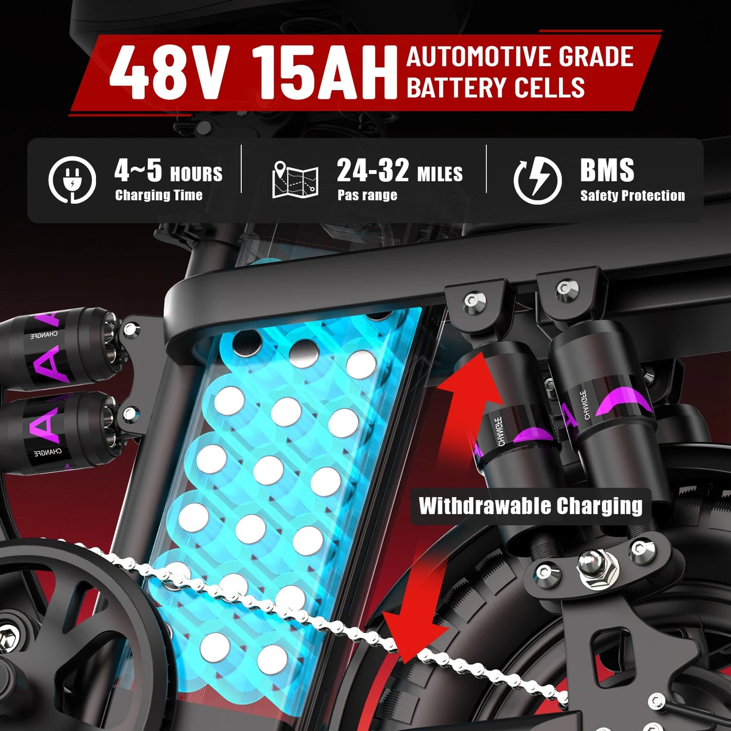 Electric Bike 500W Removable Battery