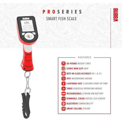 Pro Series Smart Fish Scale - Tournament Fishing Tool with Bluetooth & Rechargeable Battery - 3 Modes, Digital Color Screen