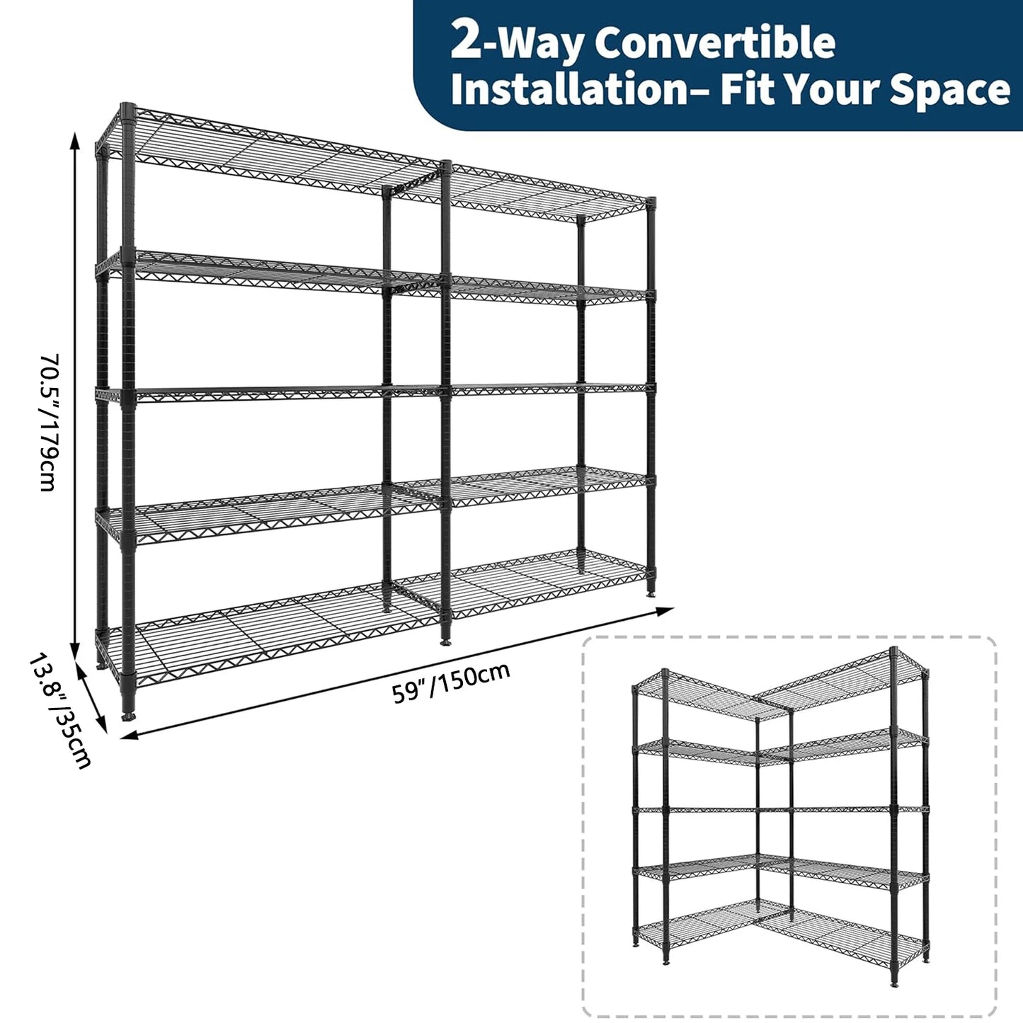 Heavy Duty Storage Shelves 4/5 Tier